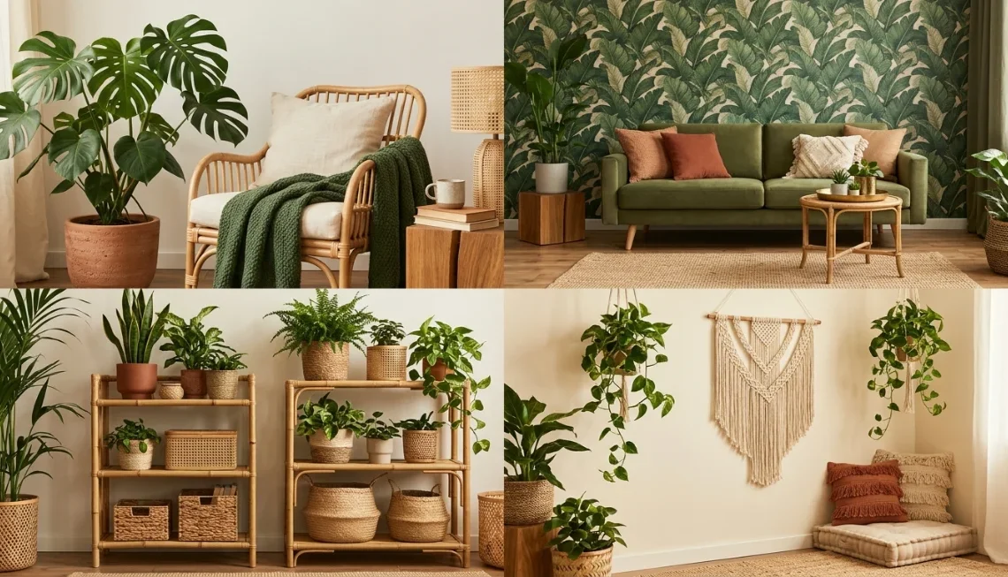 18 Tropical Jungle Living Room Ideas for a Fresh Look